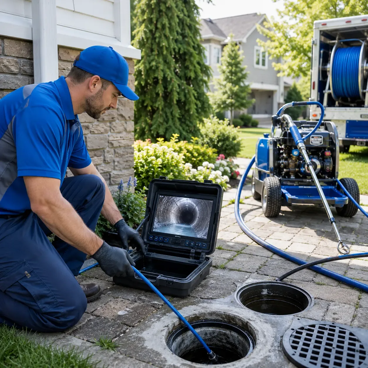 Outdoor drain cleaning professionals serving North Chelmsford, MA