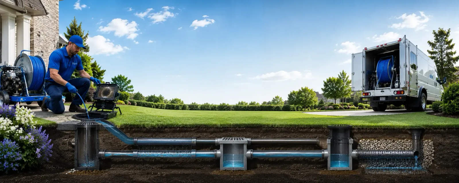 Outdoor drain cleaning information for North Chelmsford, MA